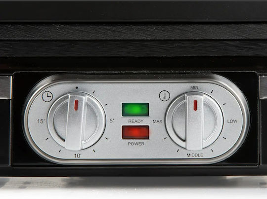 Domo Βαφλιέρα για Ορθογώνιες Βάφλες 2 Θέσεων 1520W