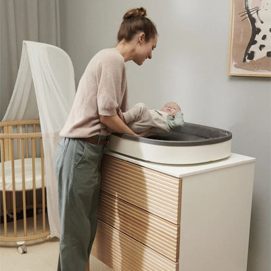 Sleepi Dulap cu Sertare pentru Bebeluși cu 3 Sertare Maro 88x53.7x88.5cm