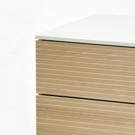 Sleepi Dulap cu Sertare pentru Bebeluși cu 3 Sertare Maro 88x53.7x88.5cm