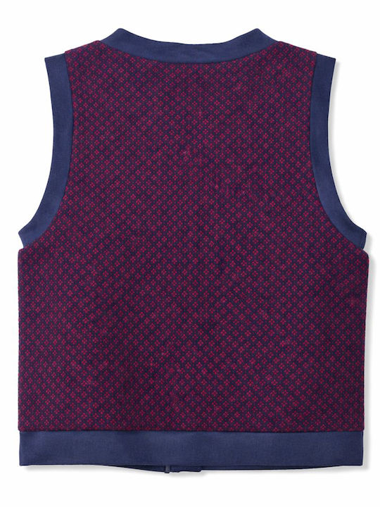 Kids Vest Burgundy