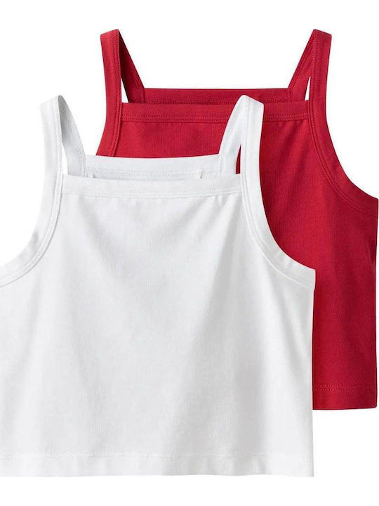 Name It Kids' Set with Undershirts White-red 2pcs
