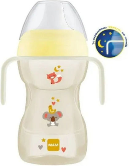 Mam Cup Educational Sippy Cup Plastic with Handles Transparent for 8m+m+ 270ml
