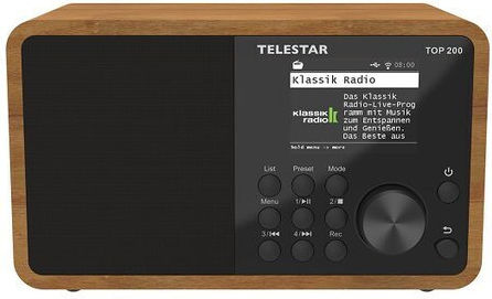 TELESTAR Top 200 Dab+ Επιτραπέζιο Ραδιόφωνο DAB+ Καφέ
