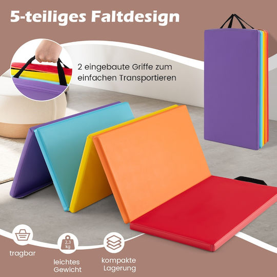 Costway Fitnessmatte Pilates Mehrfarbig