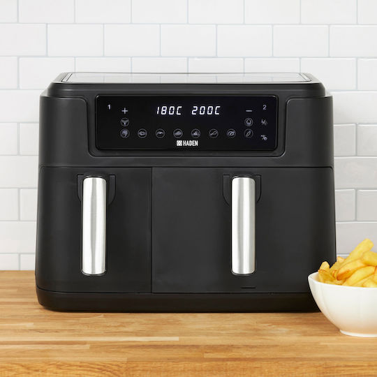 Haden Air Fryer with Double Detachable Bucket 9.5lt Black