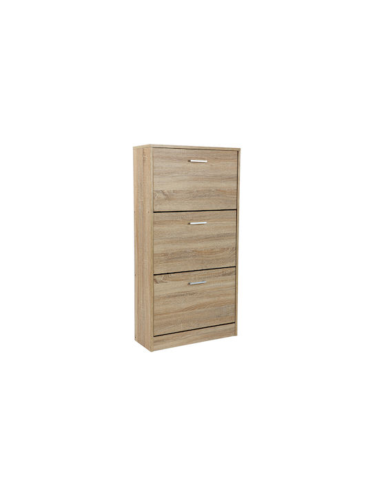 Wooden Shoe Organizer Beige 60x24x117cm