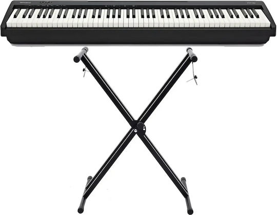 Roland Ηλεκτρικό Stage Πιάνο FP-10 με Βάση Stand Bundle Set με 88 Δυναμικά Πλήκτρα Ενσωματωμένα Ηχεία και Σύνδεση με Ακουστικά και Υπολογιστή Black