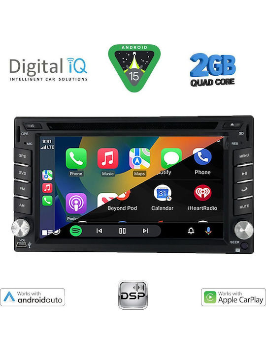Digital IQ Auto-Audiosystem 2004 (Bluetooth/USB/WiFi/GPS/Apple-Carplay/Android-Auto) mit Touchscreen 6.5"
