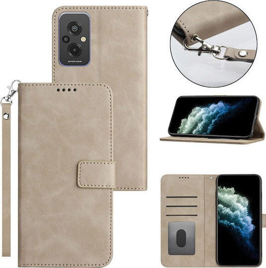 Wallet Δερματίνης / Σιλικόνης Χακί (Moto G23)