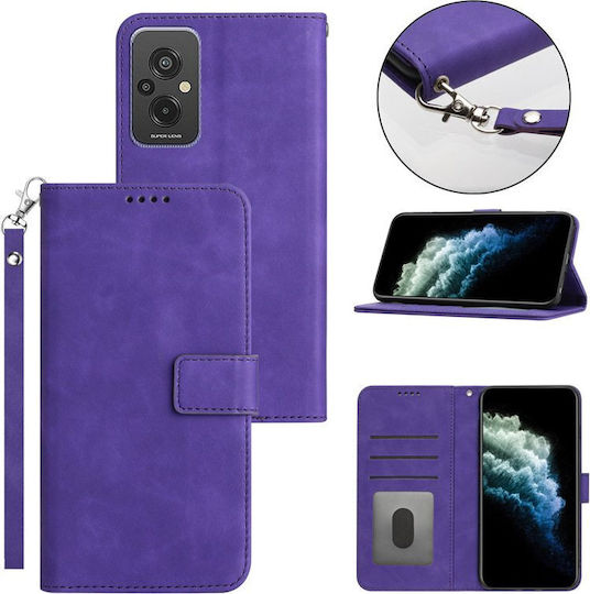 Brieftasche Synthetisches Leder / Silikon Lila (Moto G42)