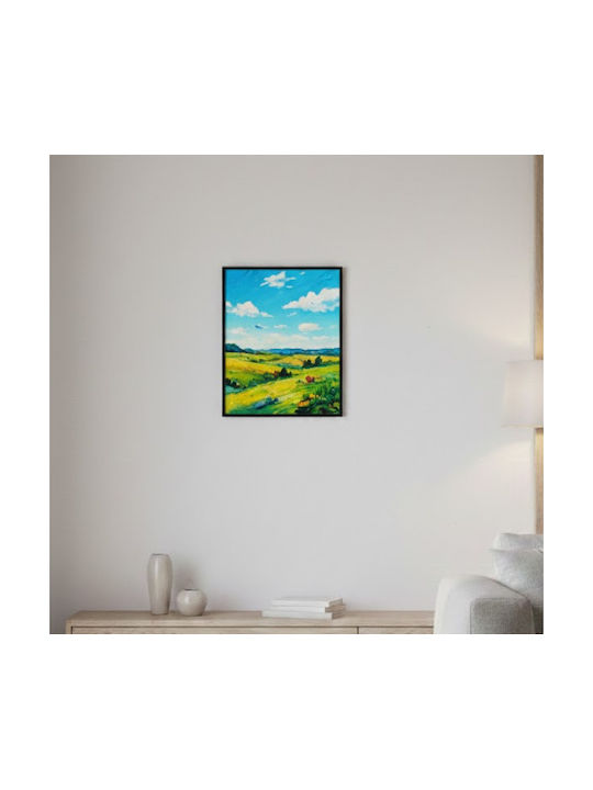 Wooden Wall Photo Frame with Black Frame
