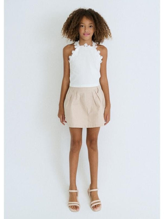 Kids Top Sleeveless White