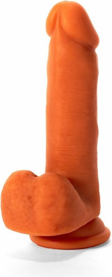 X-Men Dildo cu Testicule și Ventuză Flesh 19cm
