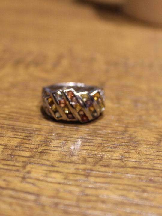 Songea Padparadscha Sapphire Ring 15.5 Songea Padparadscha Sapphire Ring 15.5