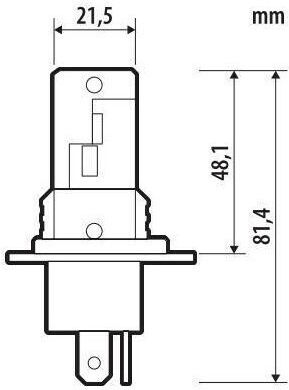 Lampa Λάμπα Αυτοκινήτου Halo Venus Series H19 / H4 / P43T LED 12V 21W
