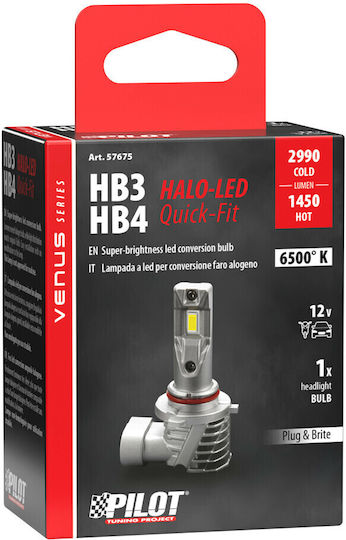 Lampa Λάμπα Αυτοκινήτου Halo Venus Series HB3 / HB4-9006 LED 12V 10W