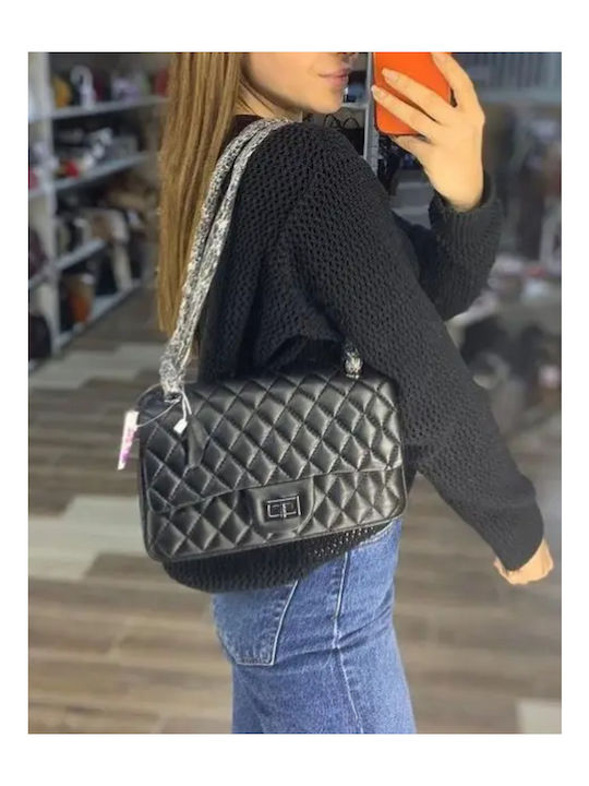 Damentasche Schultertasche Schwarz