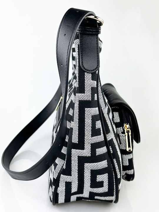 Set Damentasche Schultertasche Schwarz