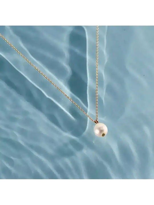 Morellato Necklace Gold Plated Silver 925 Pearl 10mm Sxu40