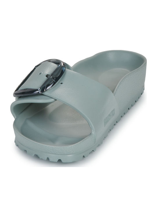 Madrid Big Buckle Slides in Blue Colour