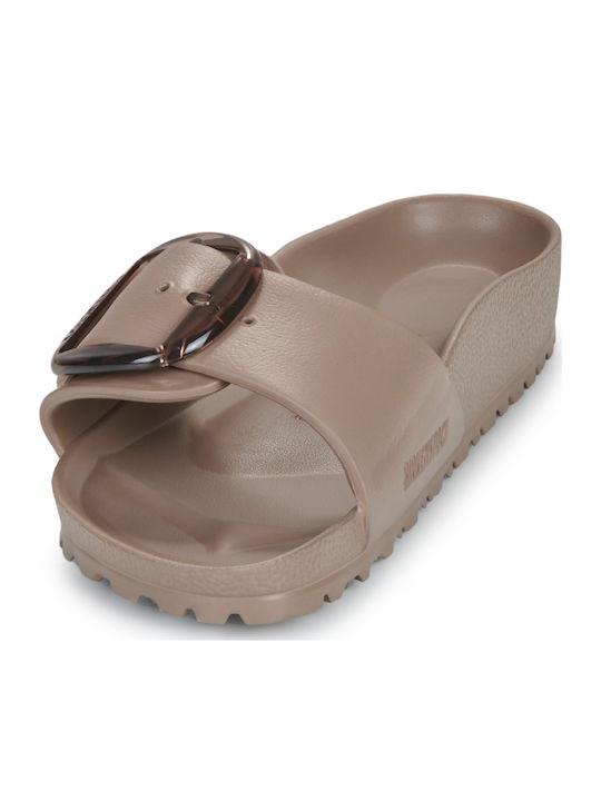 Madrid Big Buckle Eva Slides σε Μπεζ Χρώμα