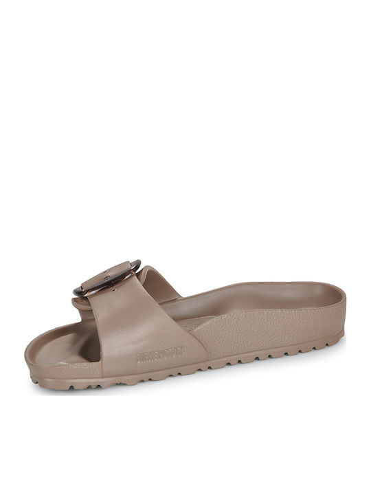 Madrid Big Buckle Eva Slides σε Μπεζ Χρώμα