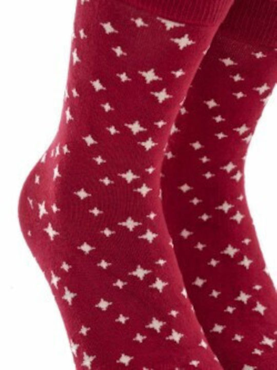 Walk Bamboo Damen Weihnachtssocken Black/Red 2Pack