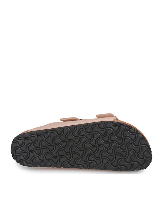 Women's Flat Sandals Pink Narrow Fit