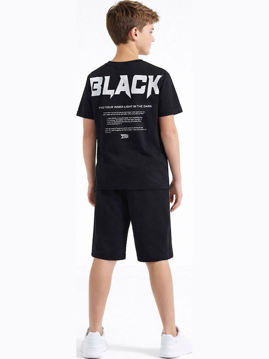 Trax Kinder-Set mit Shorts Sommer 2Stück Black Trax Kinder-Set mit Shorts Sommer 2Stück Black