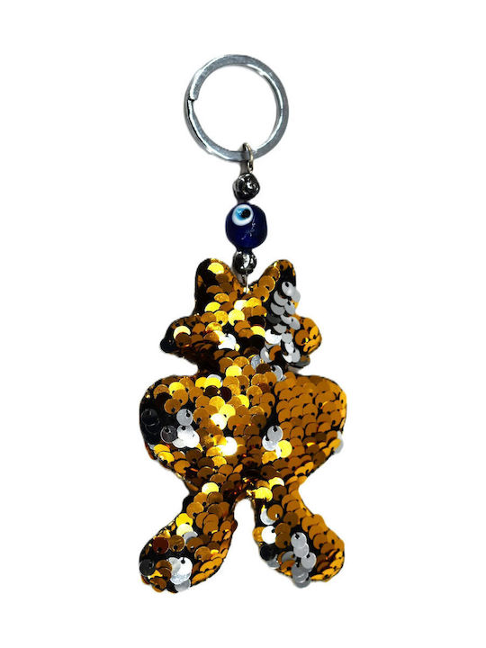 Keychain Sparkling Sequins Colorful Eye Details