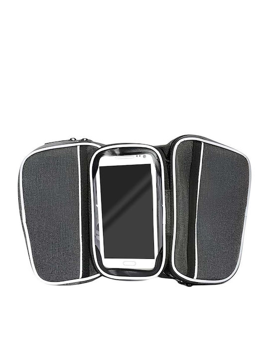 Avizar Waterproof Bike Smartphone Holder Frame Bag Grey