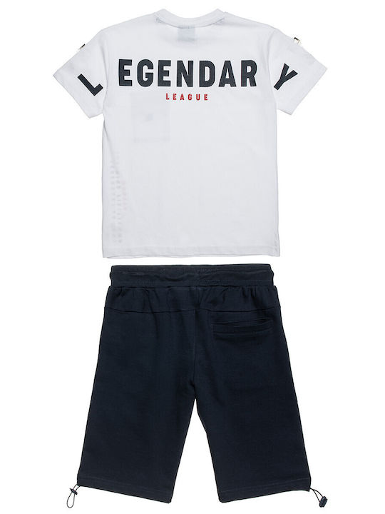 Kids' Set with Shorts Summer 2pcs White