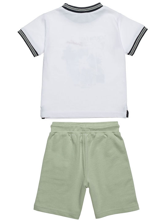 Kids' Set with Shorts Summer 2pcs White