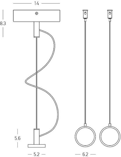 Zambelis Lights Plug & Play Аксесоар за Осветителни Тела Черен 25105