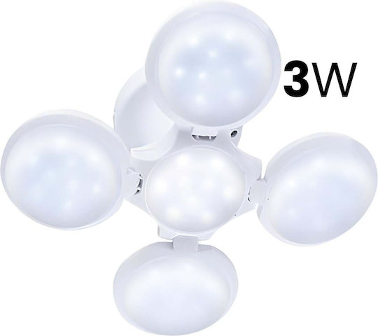 Avizar Lampă Led 3w Interior Exterior Usb Reîncărcabilă Solară Albă