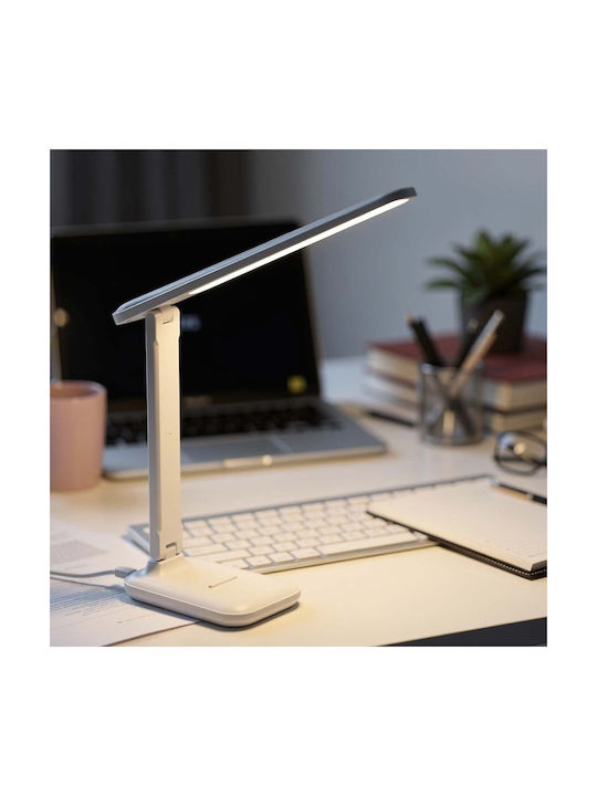 Avizar 7w Led Desk Lamp 2000 Hours 3 Adjustable Foldable Temperatures White