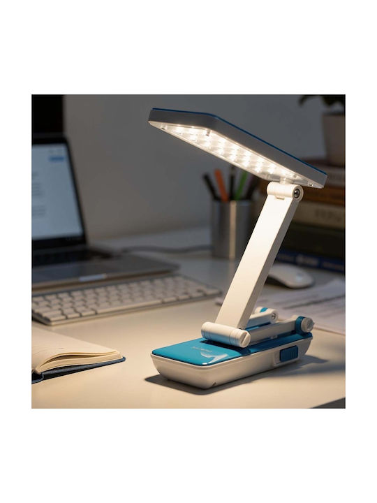 Avizar 24 Smd Led Desk Lamp 3 Adjustable Intensities Foldable White