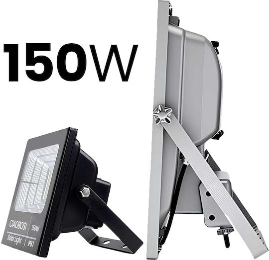 Avizar 150W IP67 LED Слънчев Прожектор С Дистанционно Панел Дистанционно Управление Прозрачен Черен