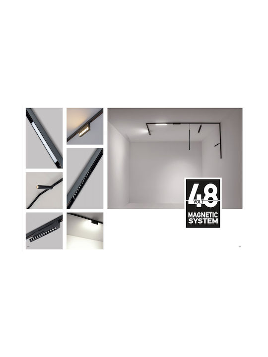 Zambelis Lights Einzel LED Warmes Weiß Spot in Schwarz Farbe