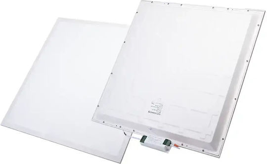 Metanor Square LED Panel 36W with Cool White Light 6000K 59.5x59.5cm Metanor Square LED Panel 36W with Cool White Light 6000K 59.5x59.5cm