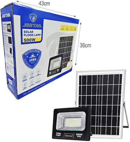 Στεγανός Ηλιακός Προβολέας LED 500W με Τηλεχειριστήριο IP66