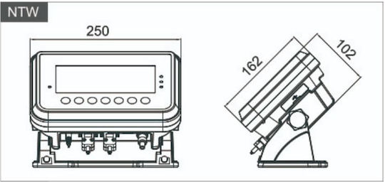 T-Scale Platform Scale with Weighing Capacity of 300kg and Division 50gr