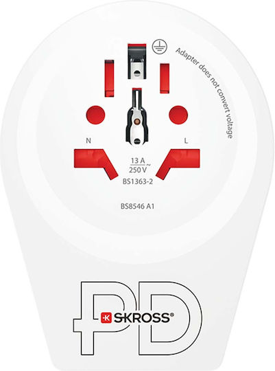 Skross World Adapter World To Uk Usb-c Tm Pd