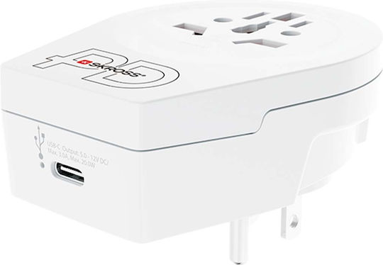 Skross World Adapter World To Usa Usb-c Tm Pd