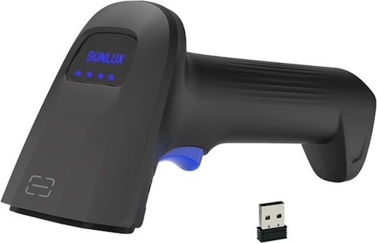 Sunlux Handheld Scanner Wireless with 2D and QR Barcode Reading Capability