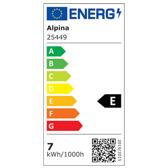Alpina Smart Λάμπα LED 4.9W για Ντουί E27 και Σχήμα A60 Θερμό Λευκό 470lm