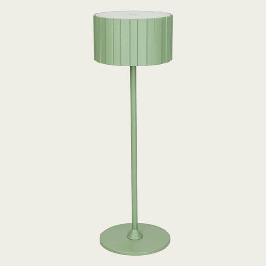 Zambelis Lights Lampă de masă LED cu Abajur Verde și Bază
