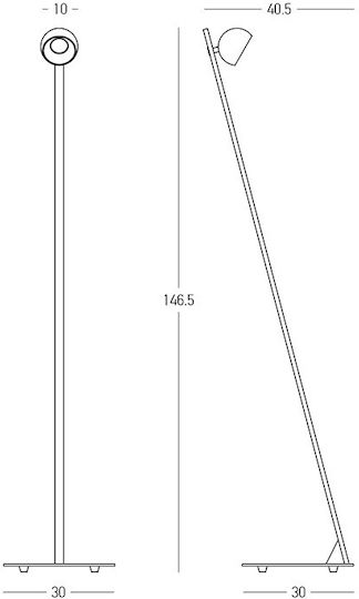 Zambelis Lights Floor Lamp Black