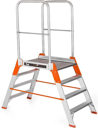 Palbest Ultra Plus Τύπου Γέφυρα Διπλή Σκάλα Αλουμινίου 2x4