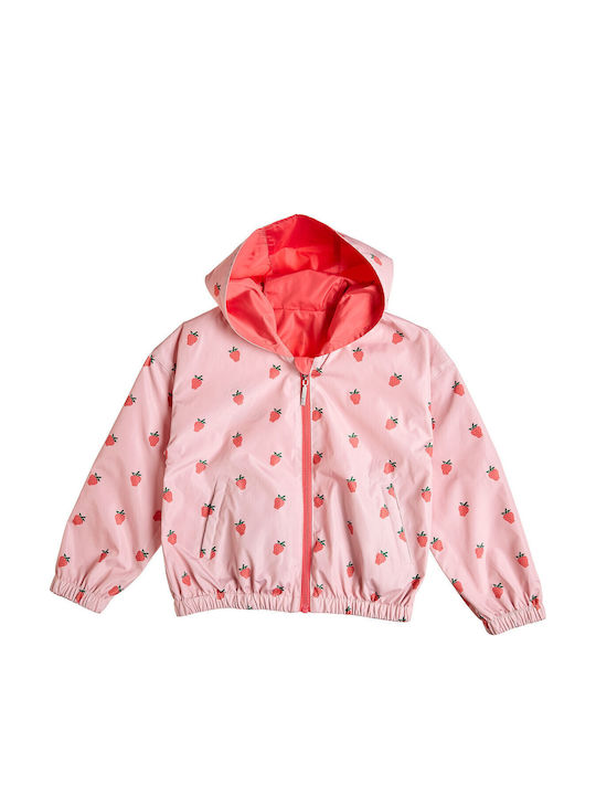 Kids' Casual Jacket Double Sided with Hood Orange